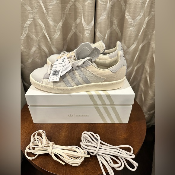 Adidas Campus Highsnobiety HIGHArt Sneakers White Gray IG8171 Men’s Size 11 -New